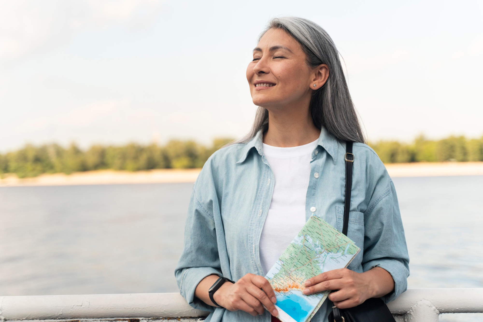Woman smiling